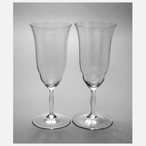 Zwei Sektflöten Fritz Rehm