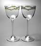 Zwei Weingläser Art déco