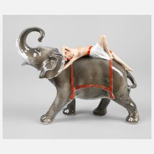 Elefantenritt Art déco