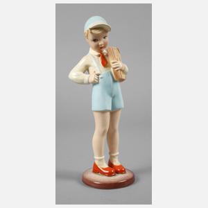 Keramos Wien Schulbub mit Buch