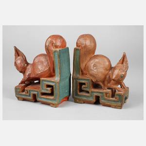 Paar Buchstützen Art déco