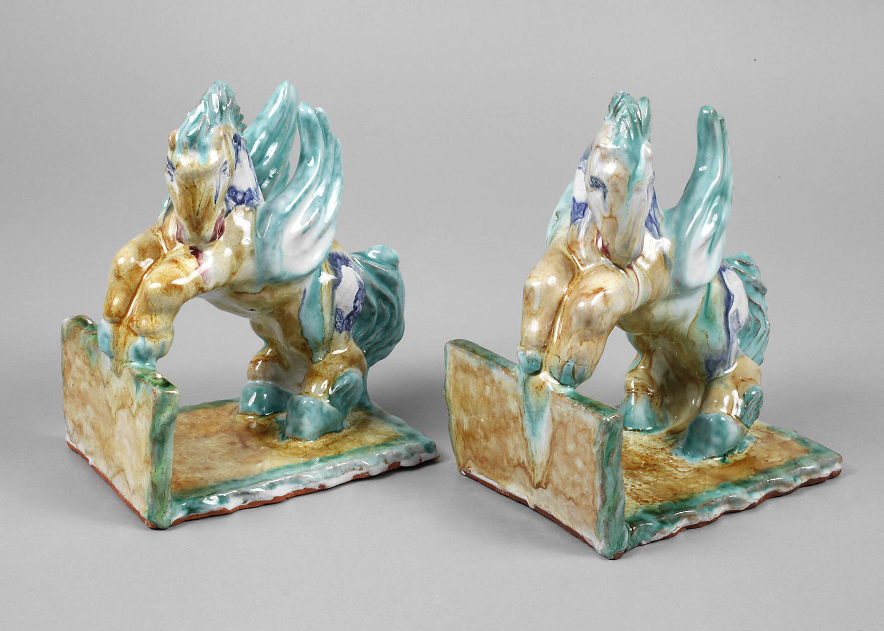 Paar Buchstützen Bernhardine Kuhn