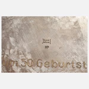 Hans Przyrembel großer Wandteller