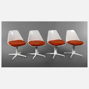 Vier Tulpenstühle Maurice Burke