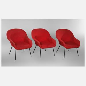 Drei Clubsessel