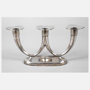 Dreiflammiger Silberleuchter