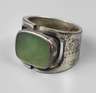 Silberring mit Jade