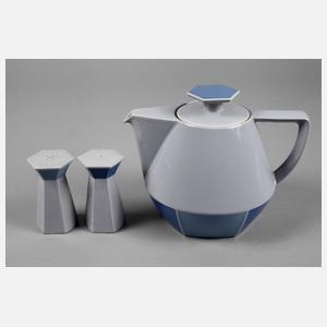 Rosenthal Teekanne mit Salz- und Pfefferstreuer