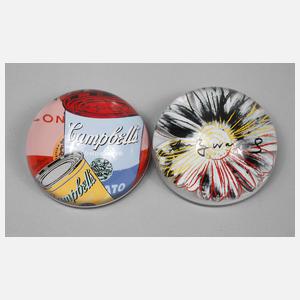 Rosenthal zwei Briefbeschwerer Andy Warhol