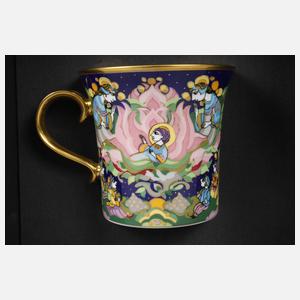 Rosenthal Paar Königstassen mit Untertassen