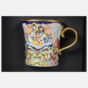 Rosenthal Paar Königstassen mit Untertassen