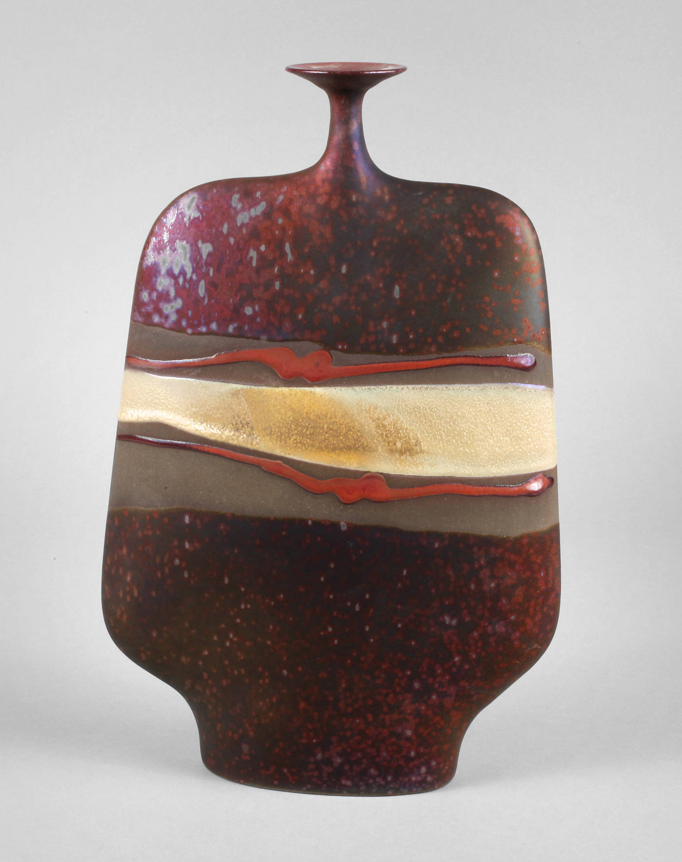 Moderne Vase Lüsterglasur