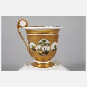 Ansichtentasse Biedermeier