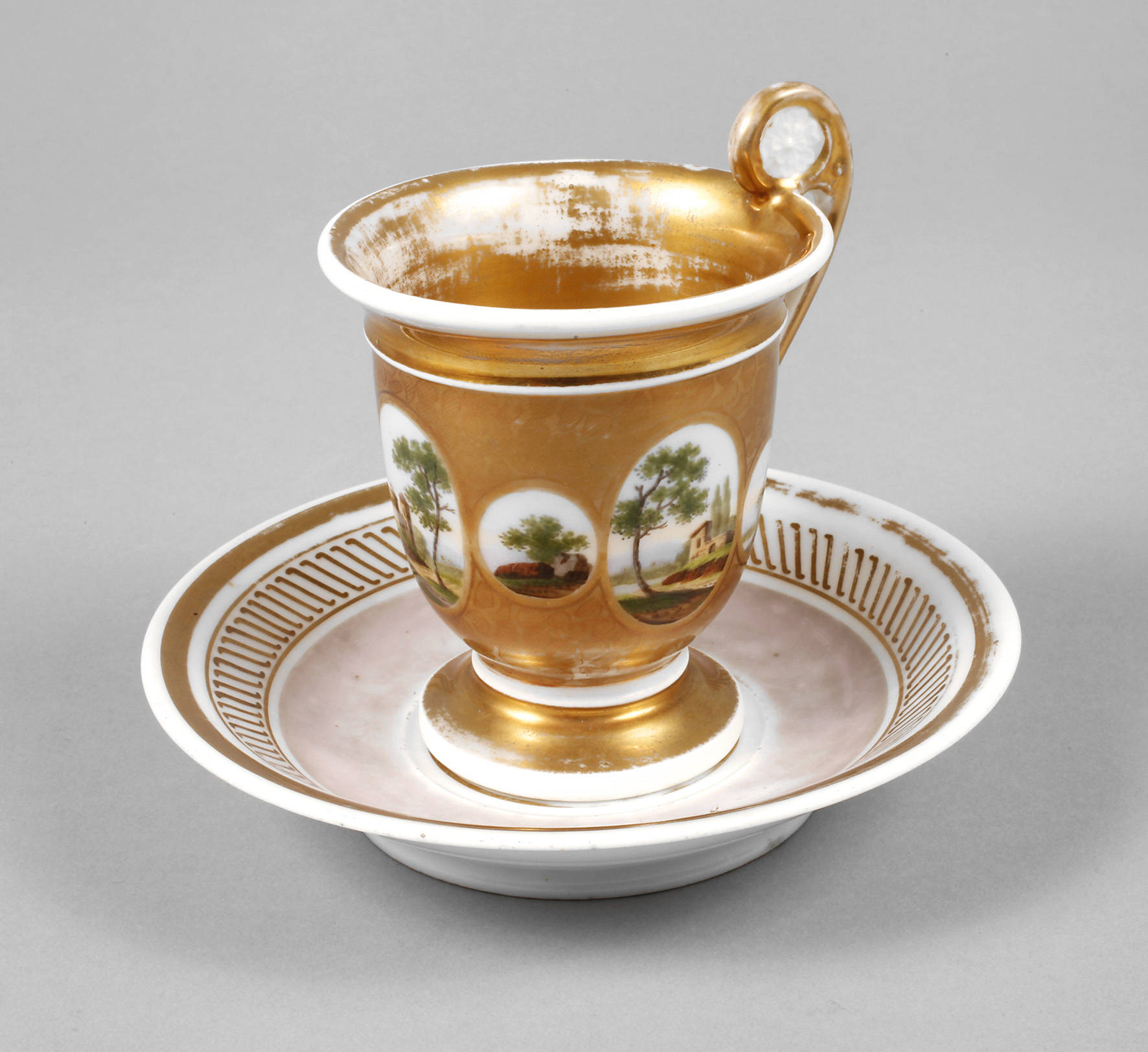 Ansichtentasse Biedermeier