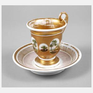 Ansichtentasse Biedermeier