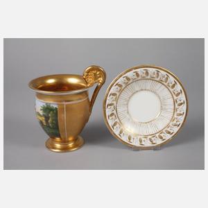 Ansichtentasse Biedermeier