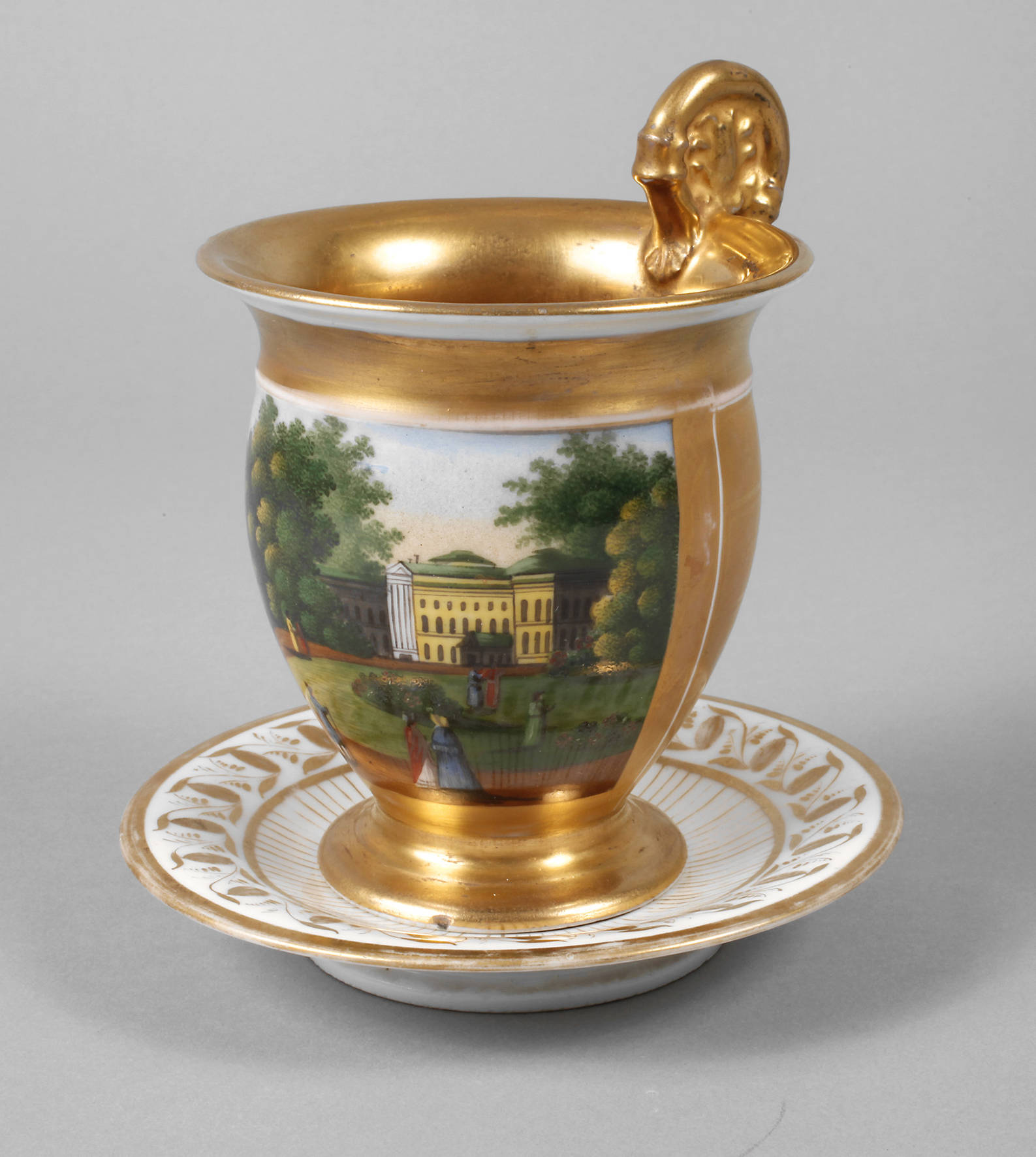 Ansichtentasse Biedermeier