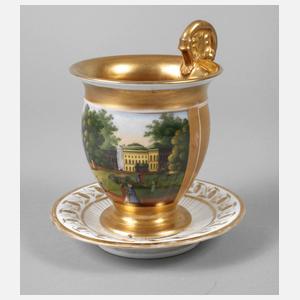 Ansichtentasse Biedermeier