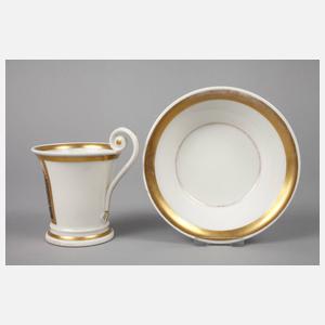 Ansichtentasse Biedermeier
