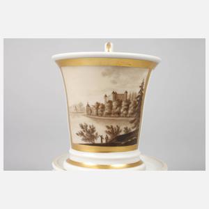Ansichtentasse Biedermeier
