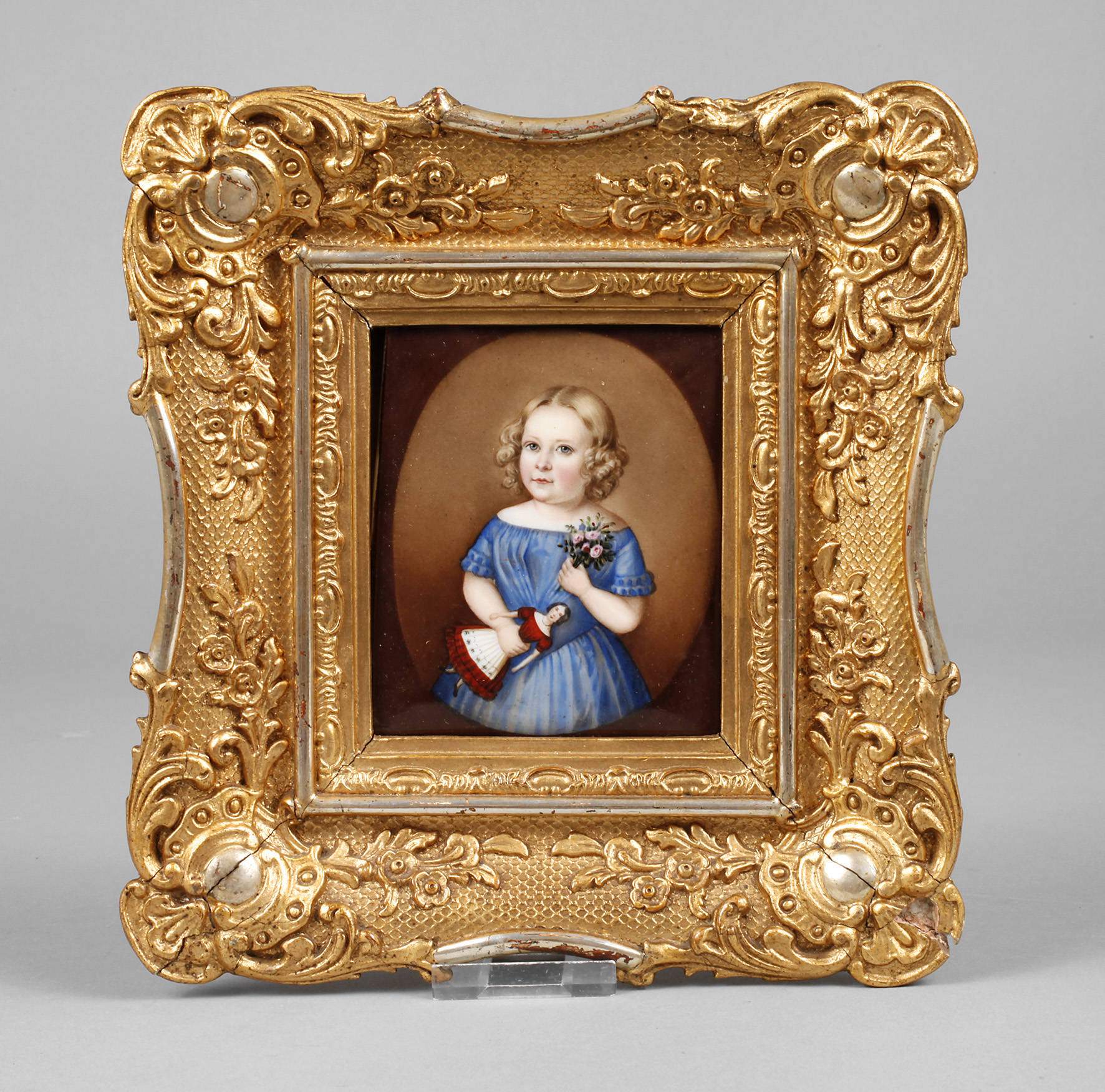 Porzellanbildplatte mit Kinderportrait