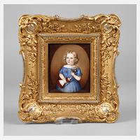 Porzellanbildplatte mit Kinderportrait111