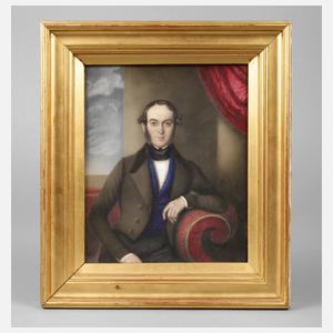 Porzellanbildplatte mit Männerportrait