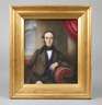 Porzellanbildplatte mit Männerportrait