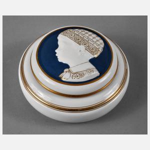 Fachschule Selb Deckeldose mit Halbrelief