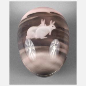 Heubach Lichte Eierdose mit Hasendekor