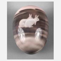 Heubach Lichte Eierdose mit Hasendekor111