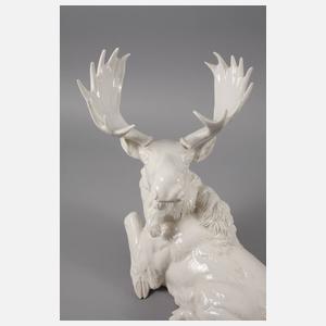 Hutschenreuther liegender Elch