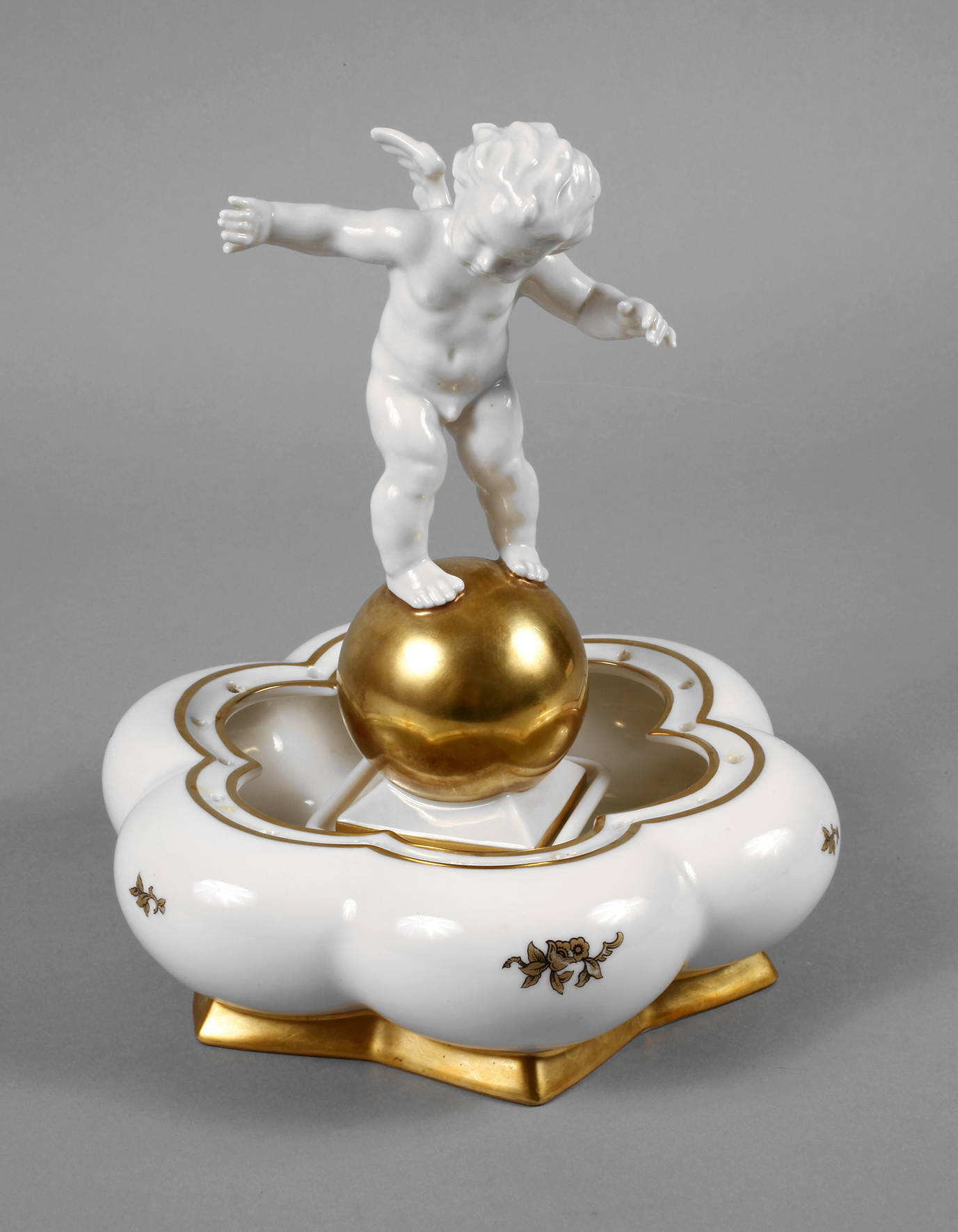 Hutschenreuther Blumensteckschale mit Amor