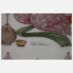 Hutschenreuther Bildplatte ”Jagdgehilfin mit Weinkrug”