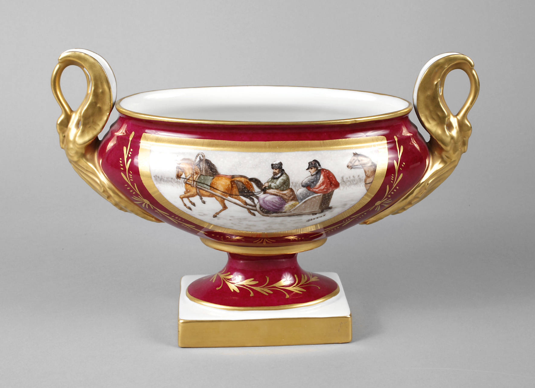 Limoges Tafelaufsatz Napoleonfeldzug