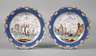 Meissen zwei Teller Schuppendekor