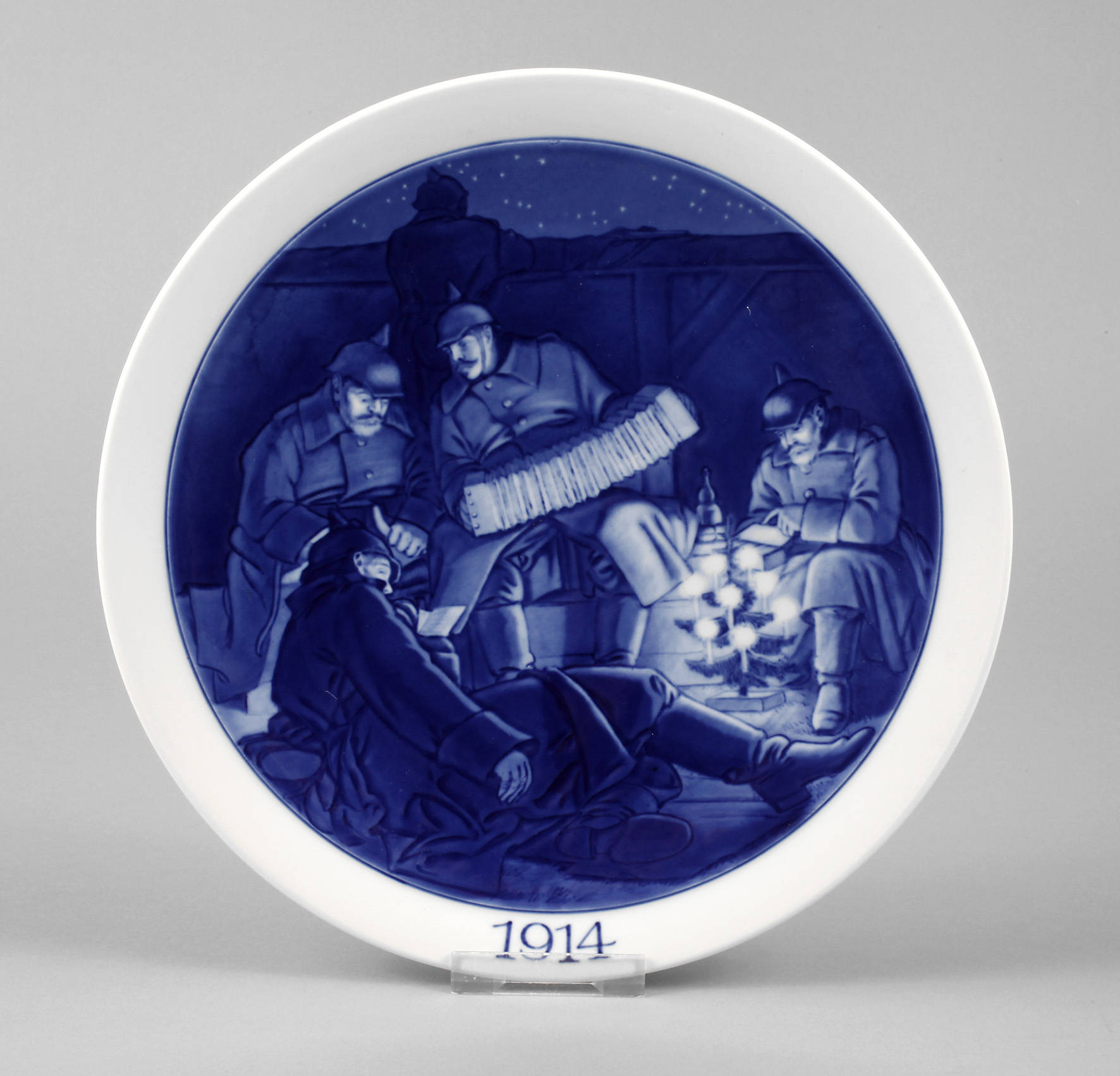 Meissen Wandteller Kriegsweihnacht 1914