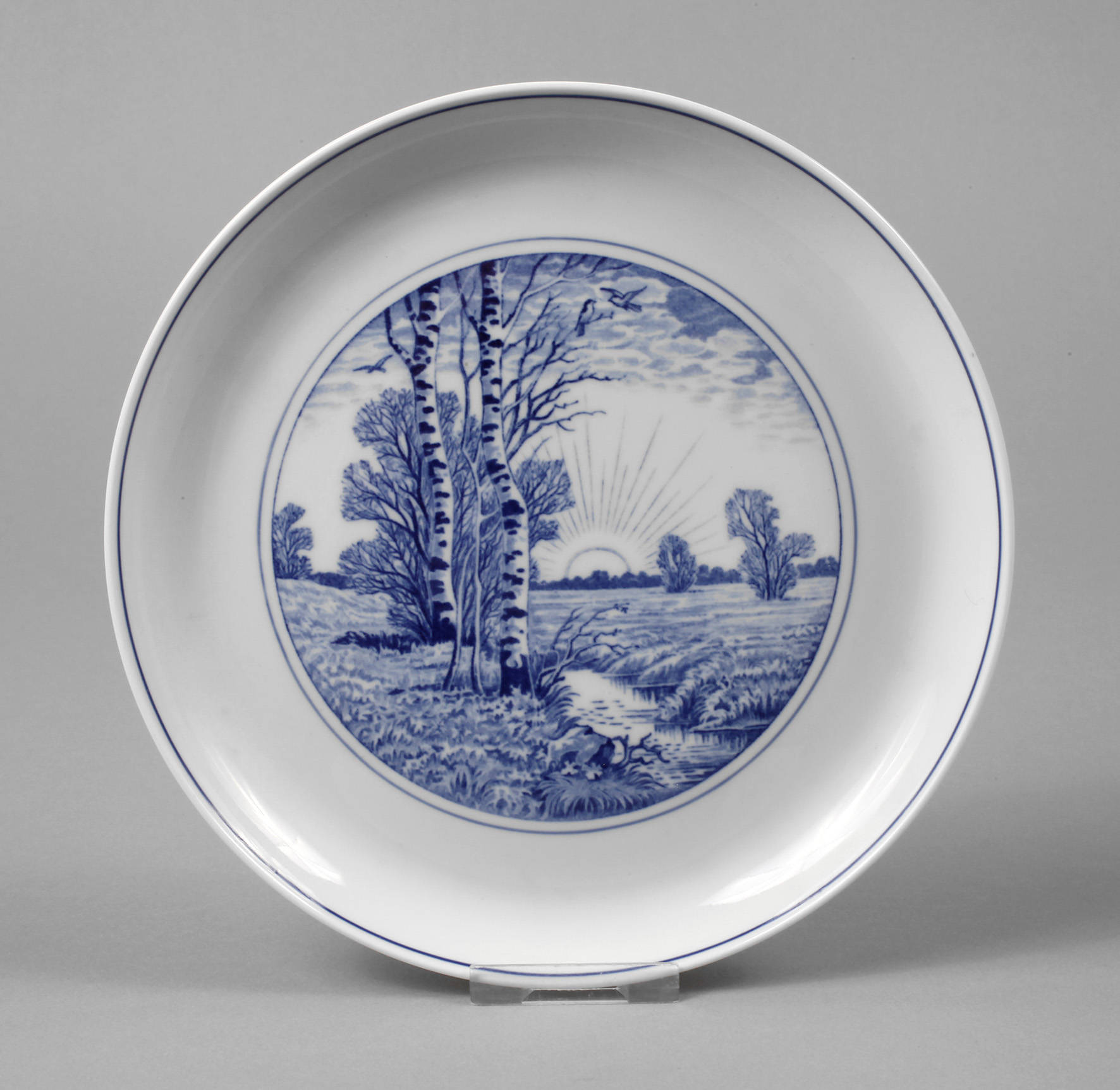 Meissen Wandteller Sonnenaufgang