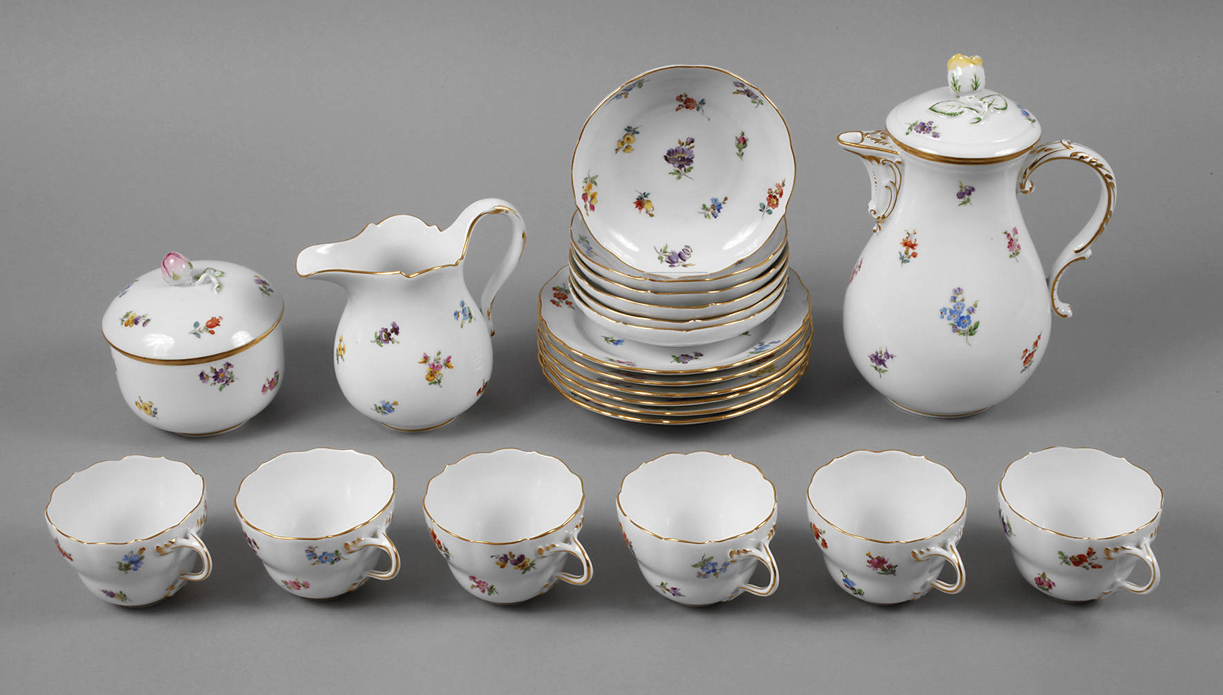 Meissen Kaffeeservice für sechs Personen