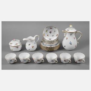 Meissen Kaffeeservice für sechs Personen