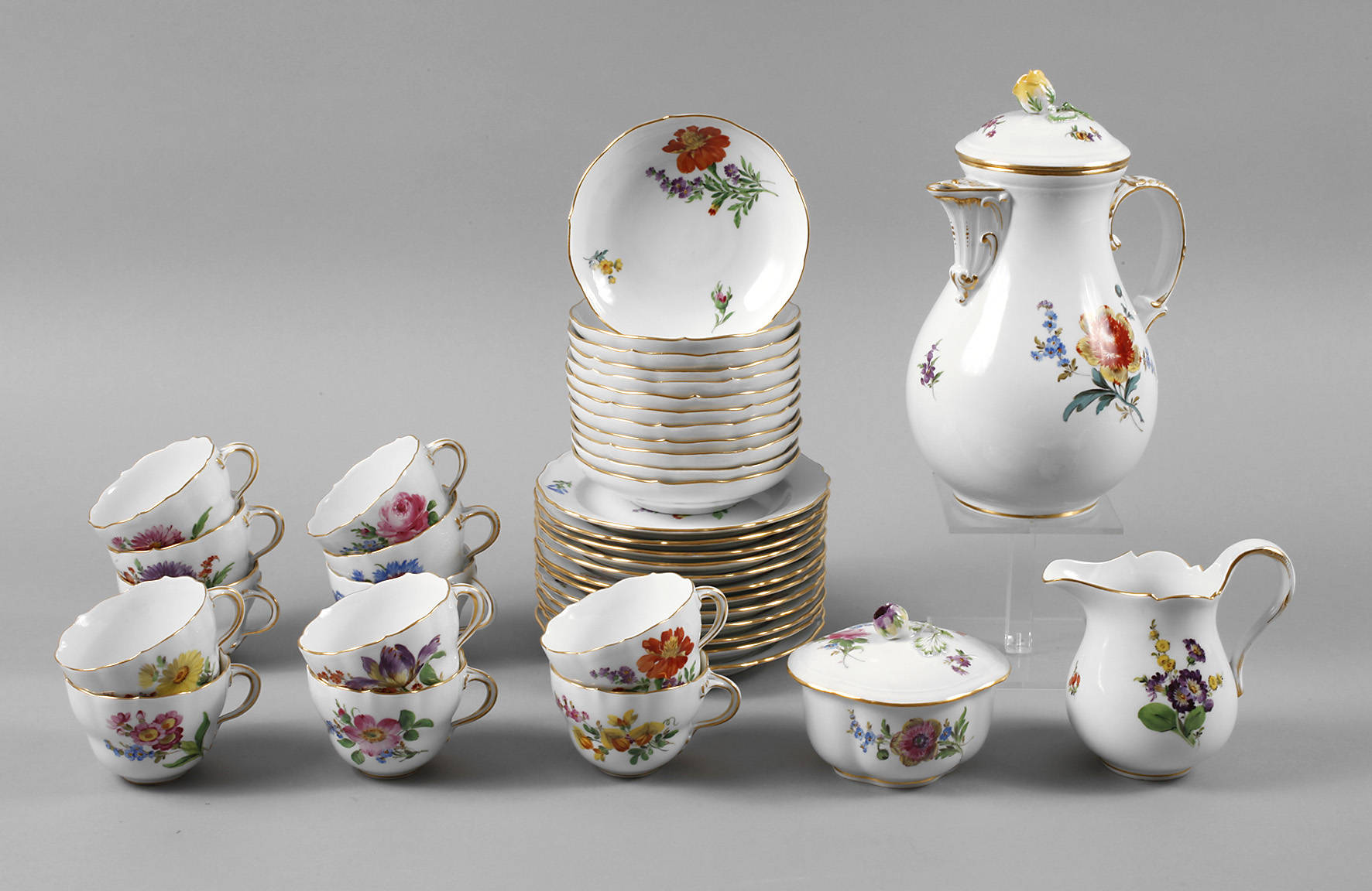 Meissen Kaffeeservice für zwölf Personen