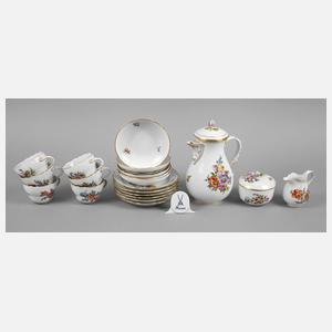 Meissen Kaffeeservice für sechs Personen