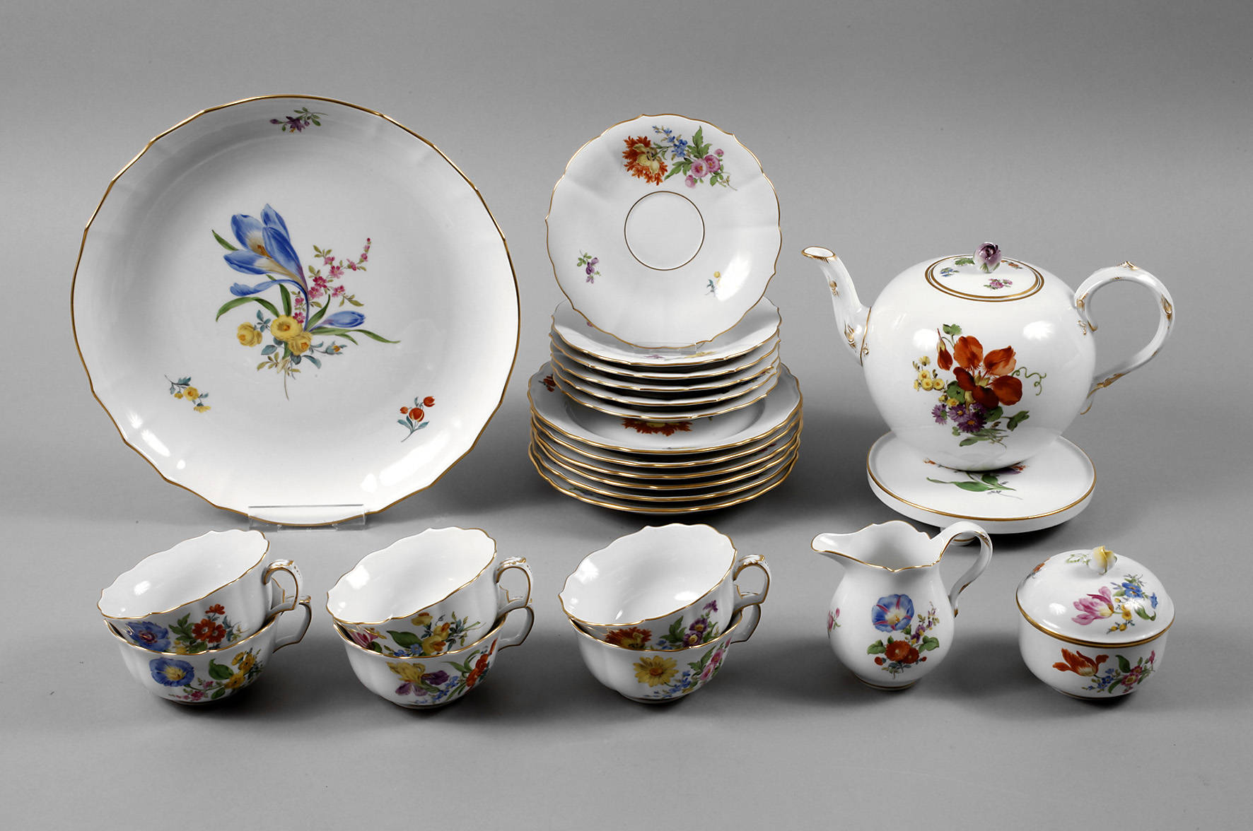 Meissen Teeservice für sechs Personen