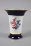 Meissen Trichtervase Kobaltrand