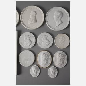 Meissen Konvolut Plaketten