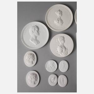 Meissen Konvolut Plaketten