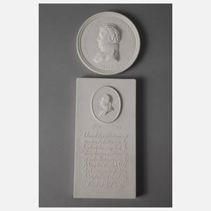 Meissen Konvolut Plaketten