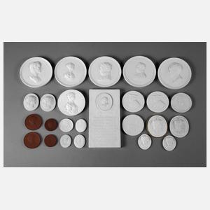 Meissen Konvolut Plaketten