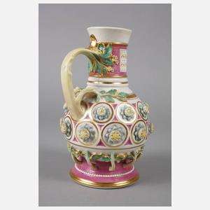 Nymphenburg Kanne Floraldekor