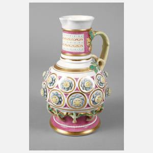 Nymphenburg Kanne Floraldekor